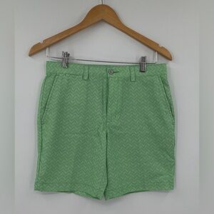 PGA TOUR Green Chevron Golf Shorts Youth Large (14-16) Performance Stretch